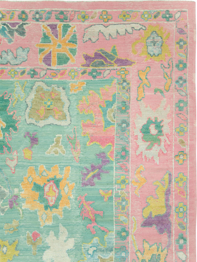 Contemporary Turkish Souf Oushak Large Room Size Carpet, No.28899 - Gsblank