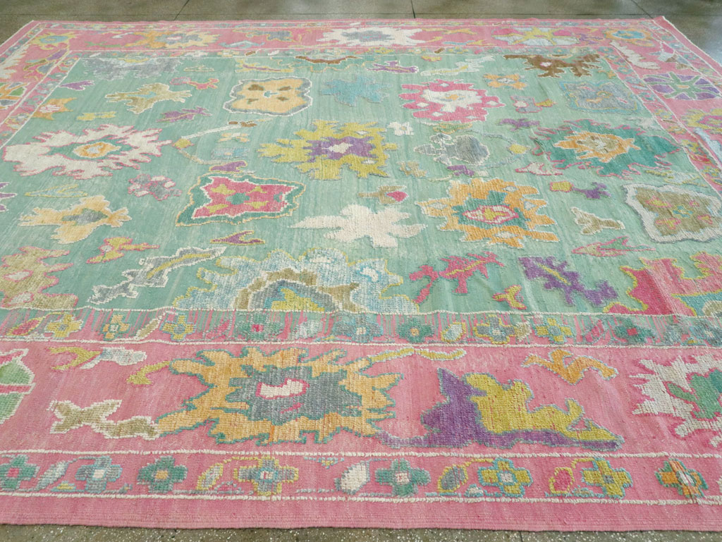 Contemporary Turkish Souf Oushak Large Room Size Carpet, No.28899 - Gsblank