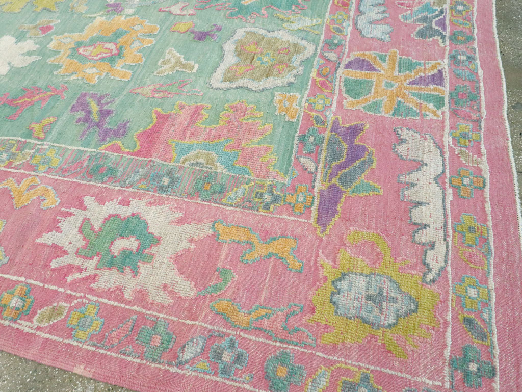 Contemporary Turkish Souf Oushak Large Room Size Carpet, No.28899 - Gsblank