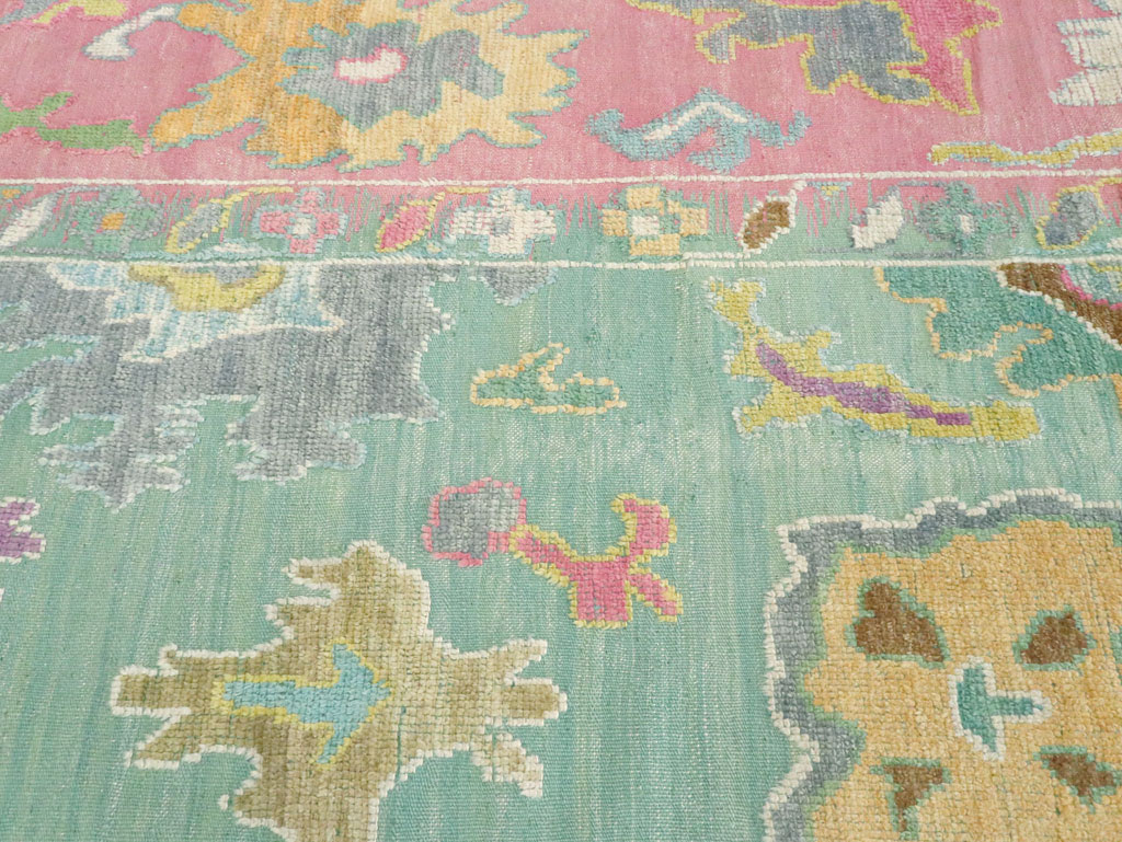 Contemporary Turkish Souf Oushak Large Room Size Carpet, No.28899 - Gsblank