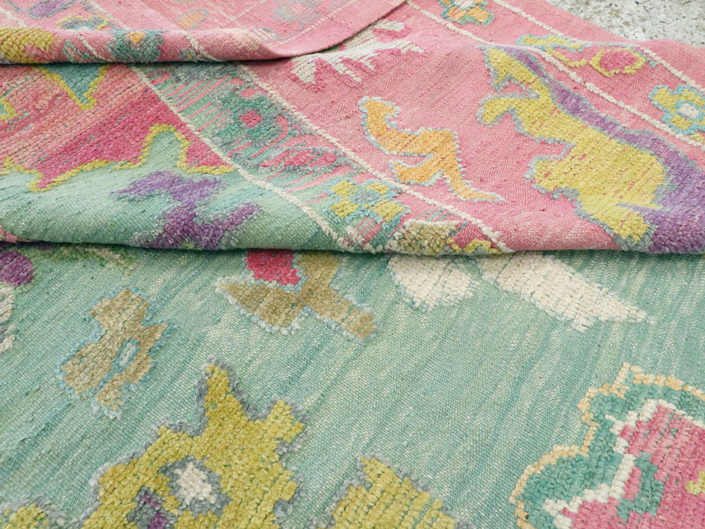 Contemporary Turkish Souf Oushak Large Room Size Carpet, No.28899 - Gsblank