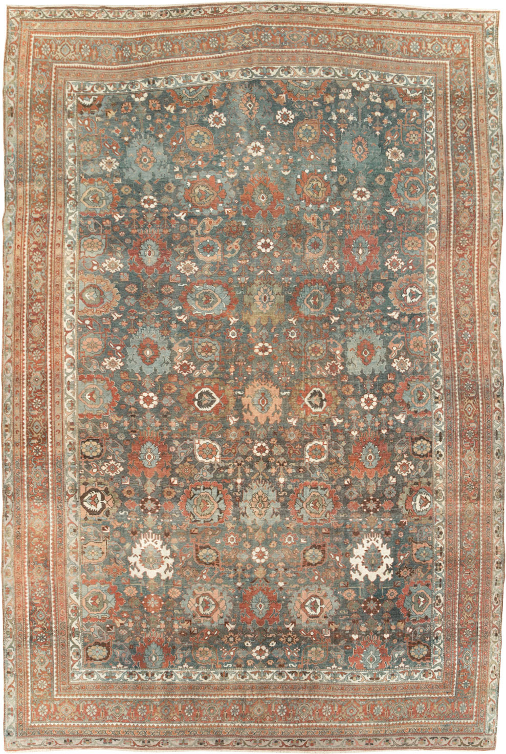 Antique Persian Bidjar Room Size Carpet, No.28900 - Gsblank