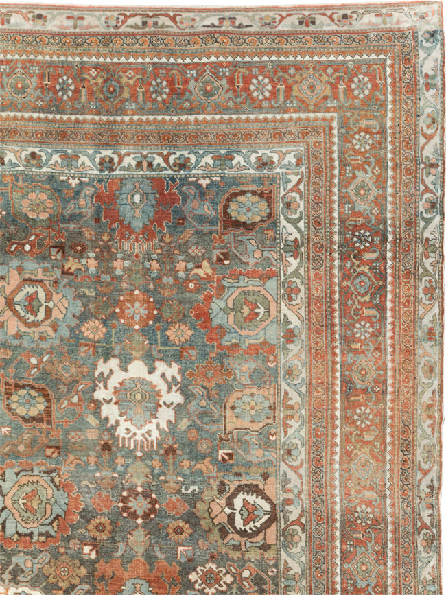 Antique Persian Bidjar Room Size Carpet, No.28900 - Gsblank