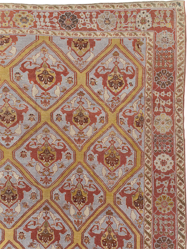 Antique Persian Bakhtiari Oversize Carpet, No.28902 - Gsblank