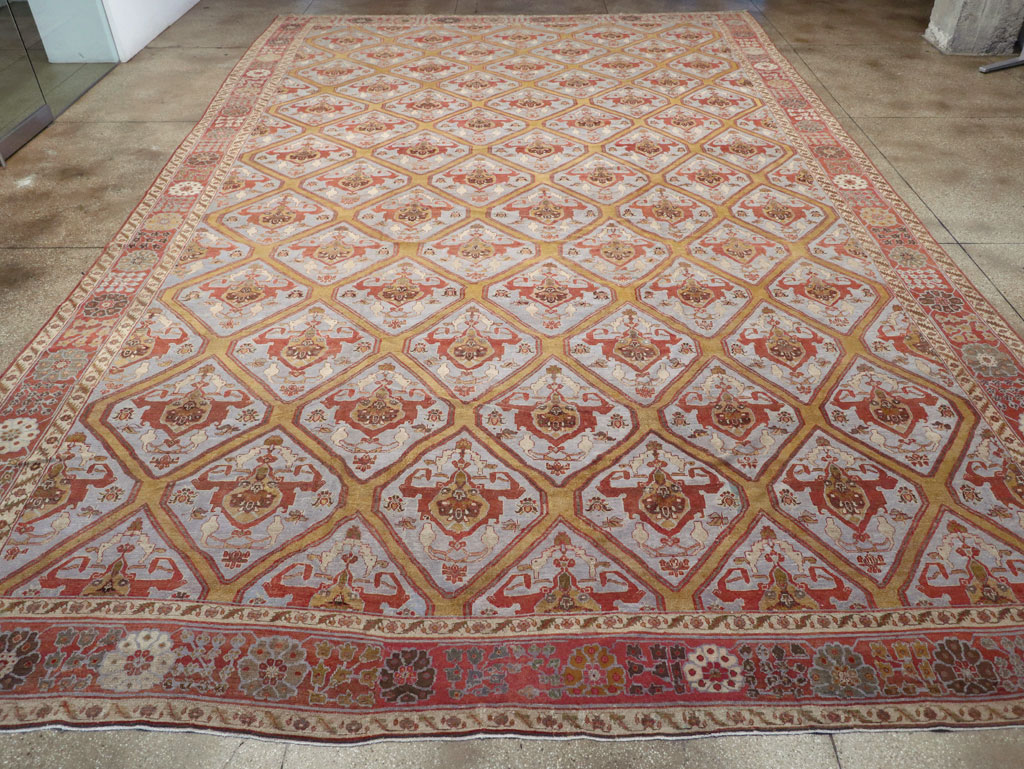 Antique Persian Bakhtiari Oversize Carpet, No.28902 - Gsblank