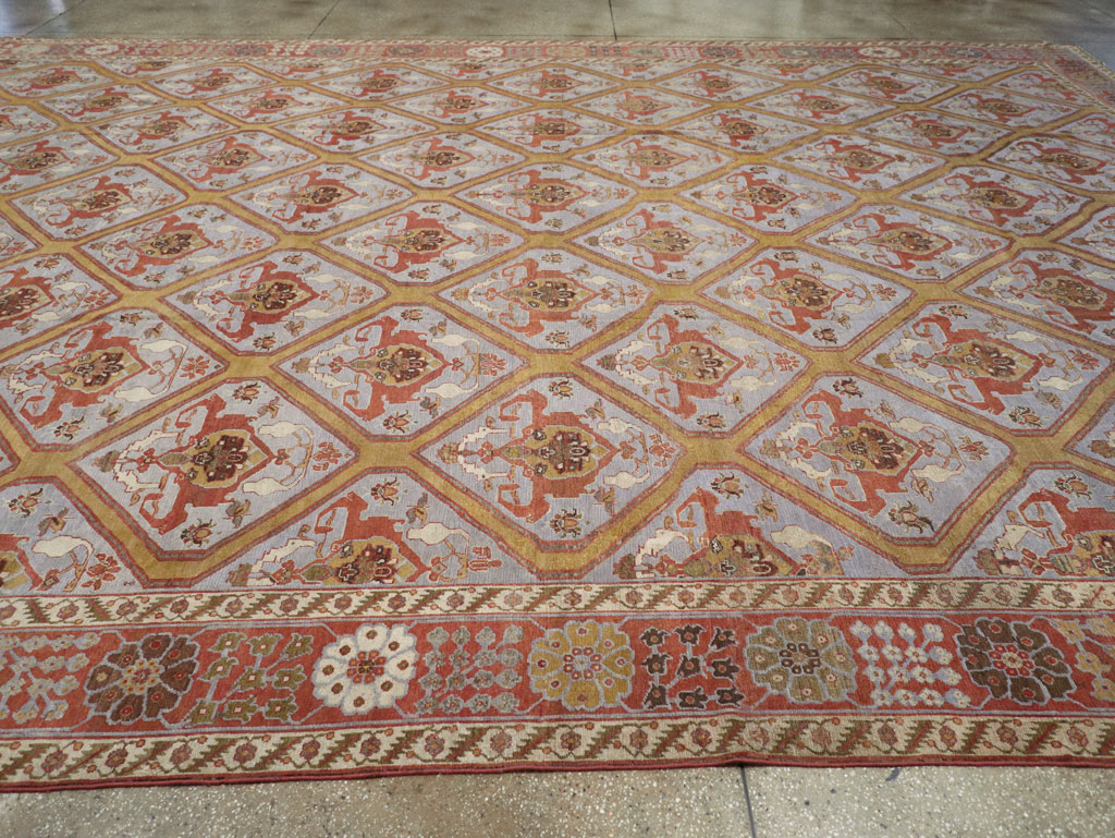 Antique Persian Bakhtiari Oversize Carpet, No.28902 - Gsblank