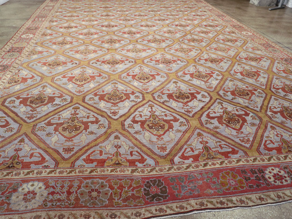 Antique Persian Bakhtiari Oversize Carpet, No.28902 - Gsblank