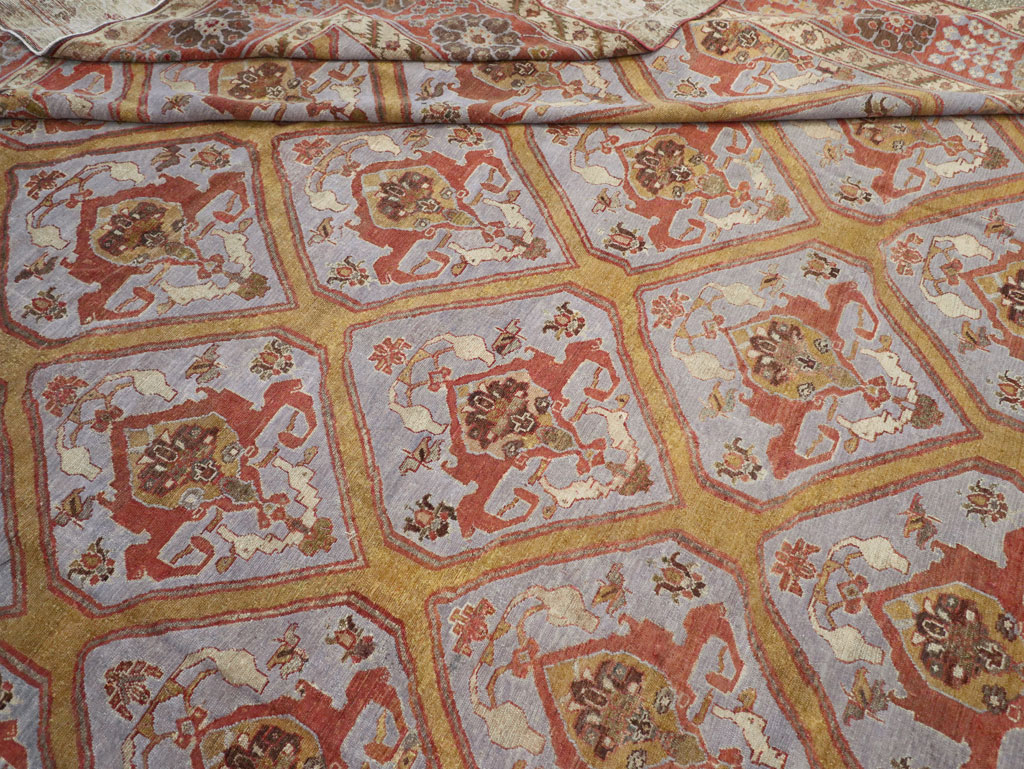 Antique Persian Bakhtiari Oversize Carpet, No.28902 - Gsblank