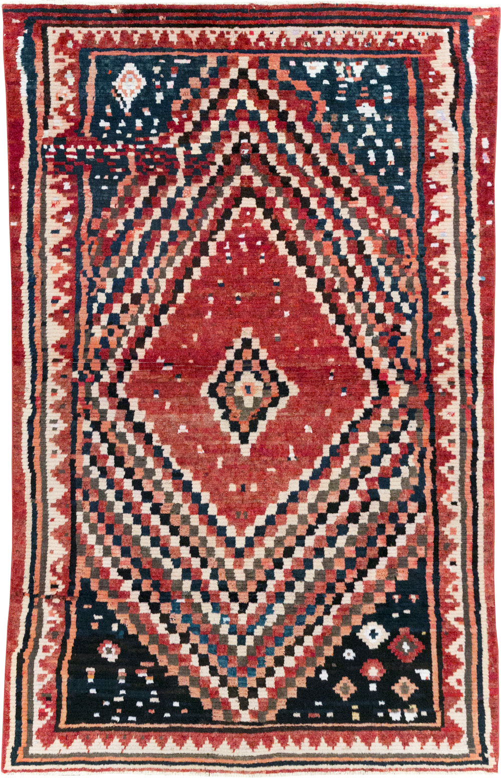 Vintage Persian Gabbeh Tribal Accent Rug, No.28915 - Gsblank