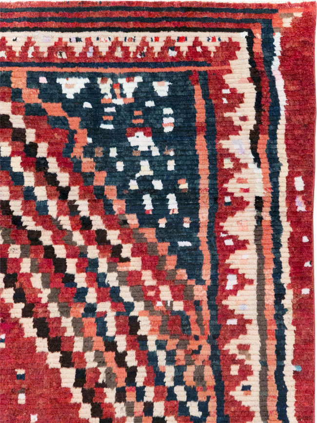 Vintage Persian Gabbeh Tribal Accent Rug, No.28915 - Gsblank