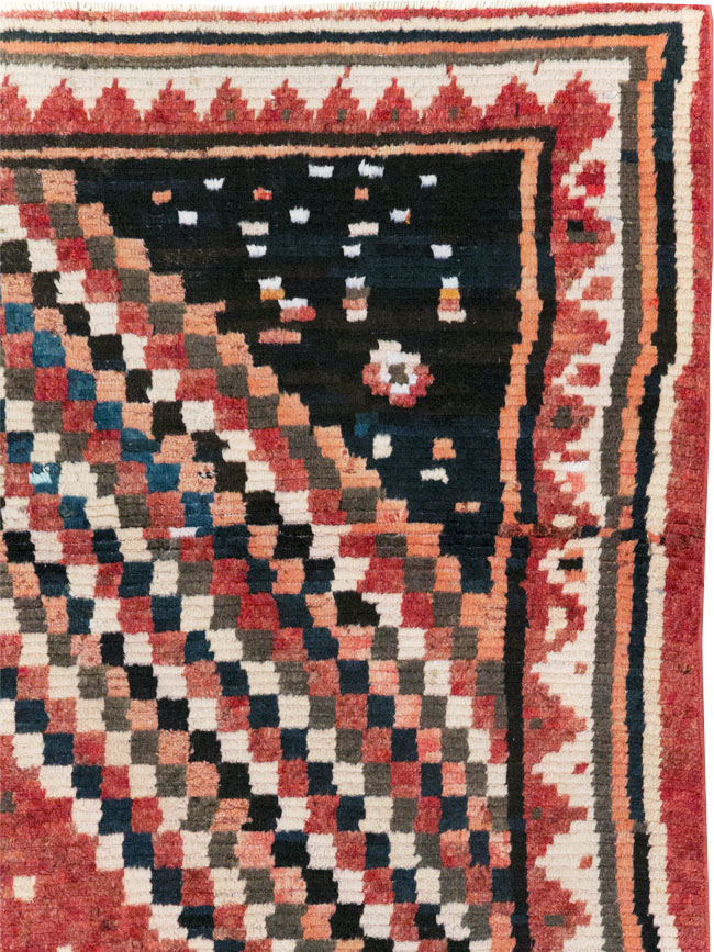Vintage Persian Gabbeh Tribal Accent Rug, No.28915 - Gsblank