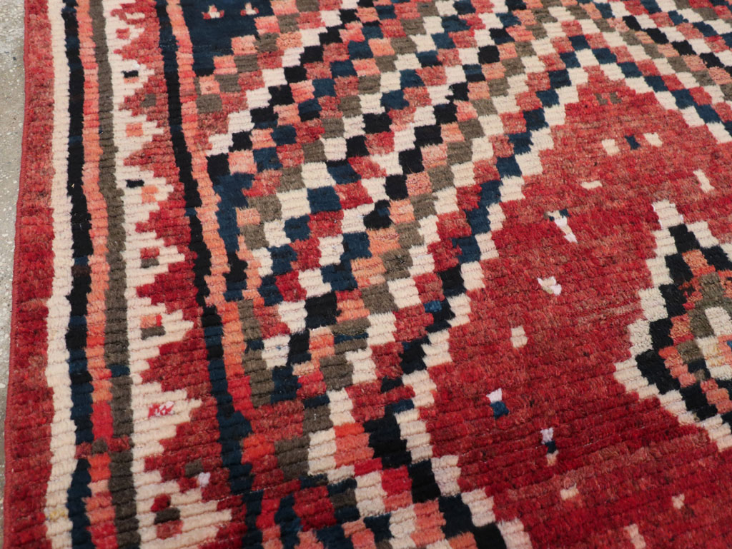 Vintage Persian Gabbeh Tribal Accent Rug, No.28915 - Gsblank
