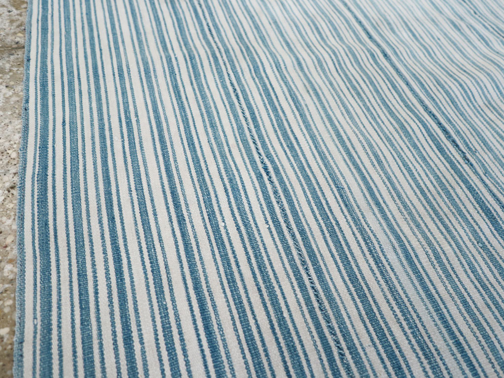 Vintage Persian Flatweave Kilim Throw Rug, No.28925 - Gsblank