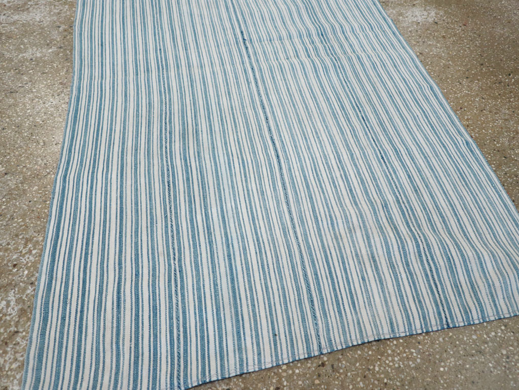 Vintage Persian Flatweave Kilim Throw Rug, No.28925 - Gsblank