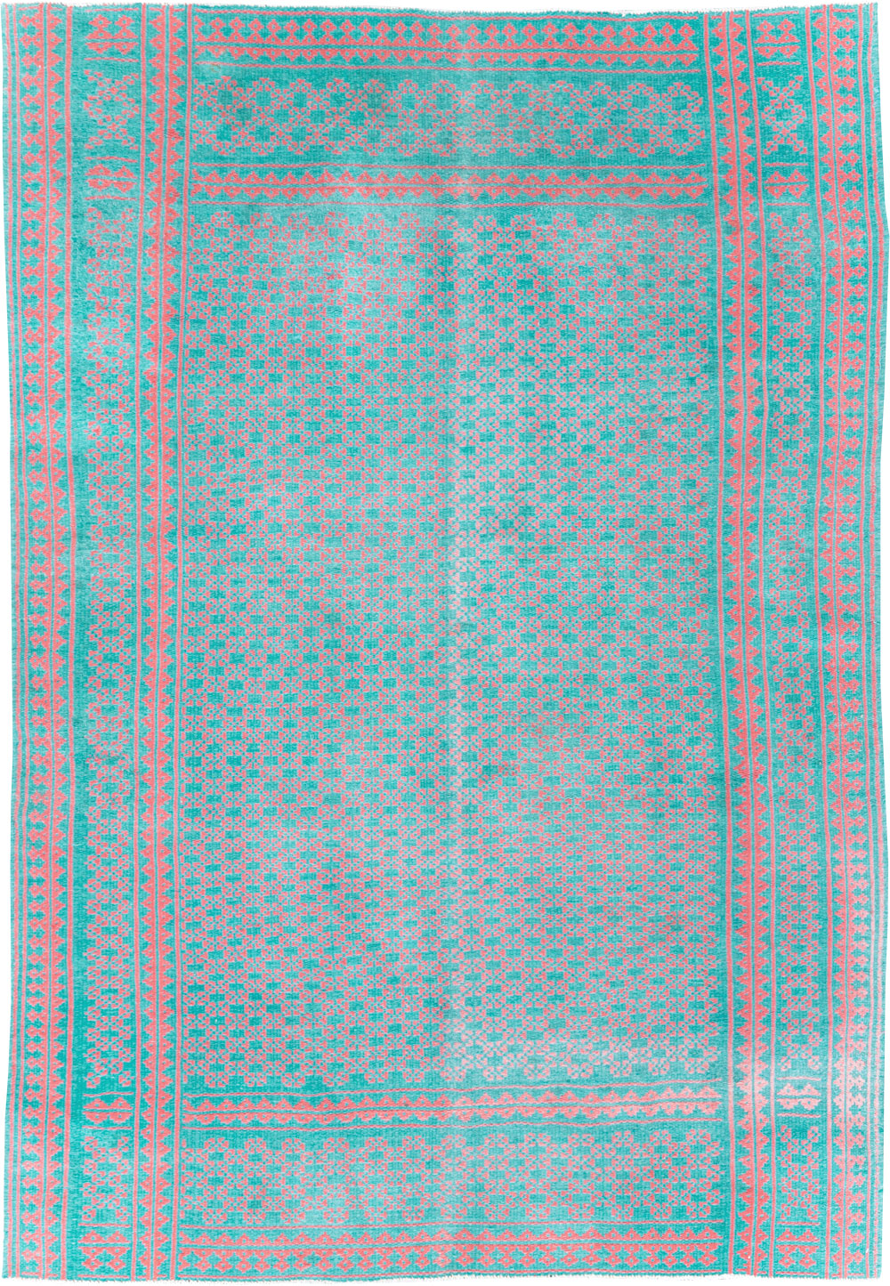 Vintage Persian Reversible Flatweave Kilim Accent Rug, No.28926 - Gsblank