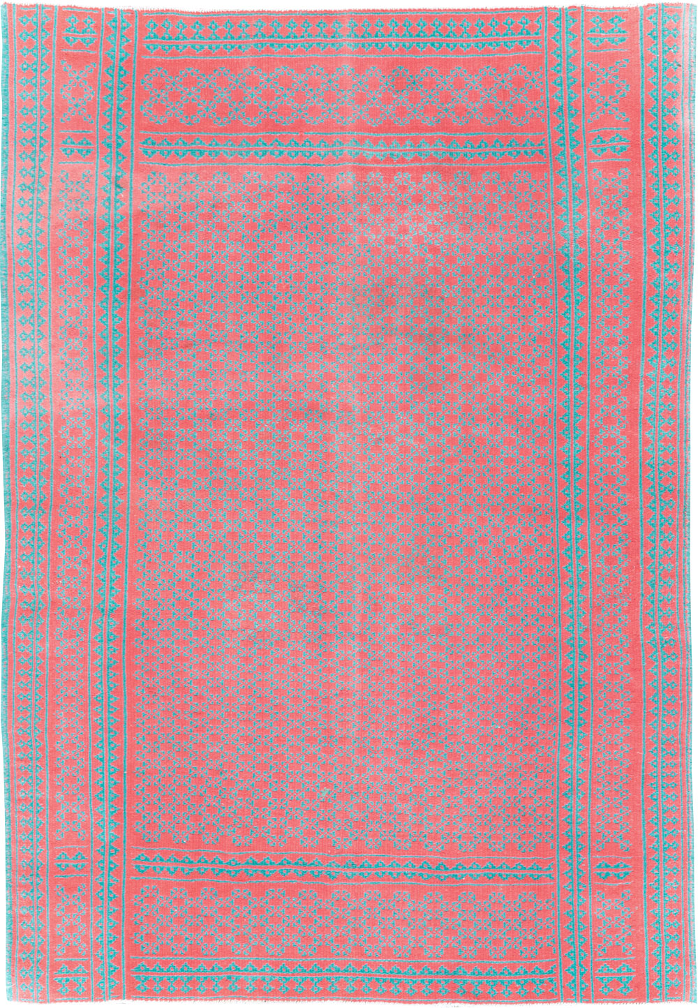 Vintage Persian Reversible Flatweave Kilim Accent Rug, No.28926 - Gsblank