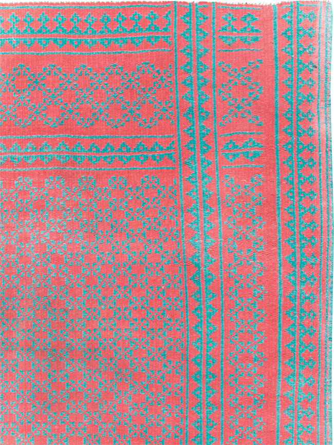 Vintage Persian Reversible Flatweave Kilim Accent Rug, No.28926 - Gsblank