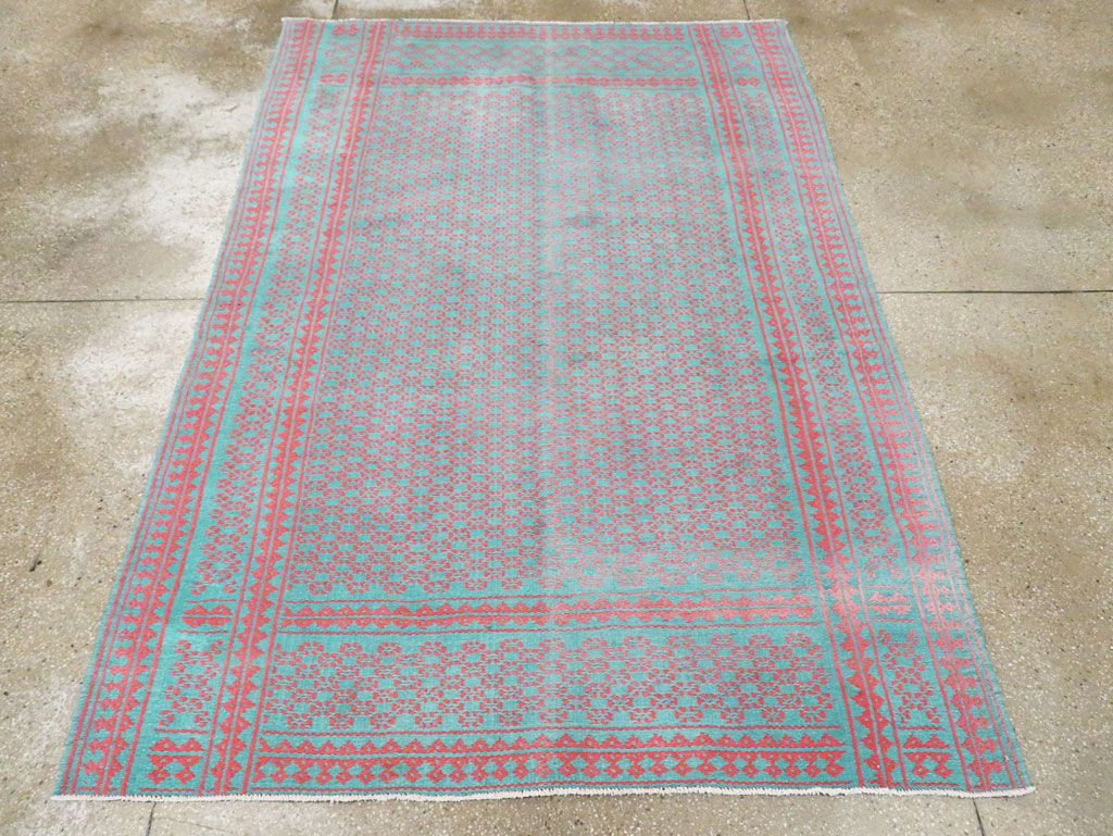 Vintage Persian Reversible Flatweave Kilim Accent Rug, No.28926 - Gsblank