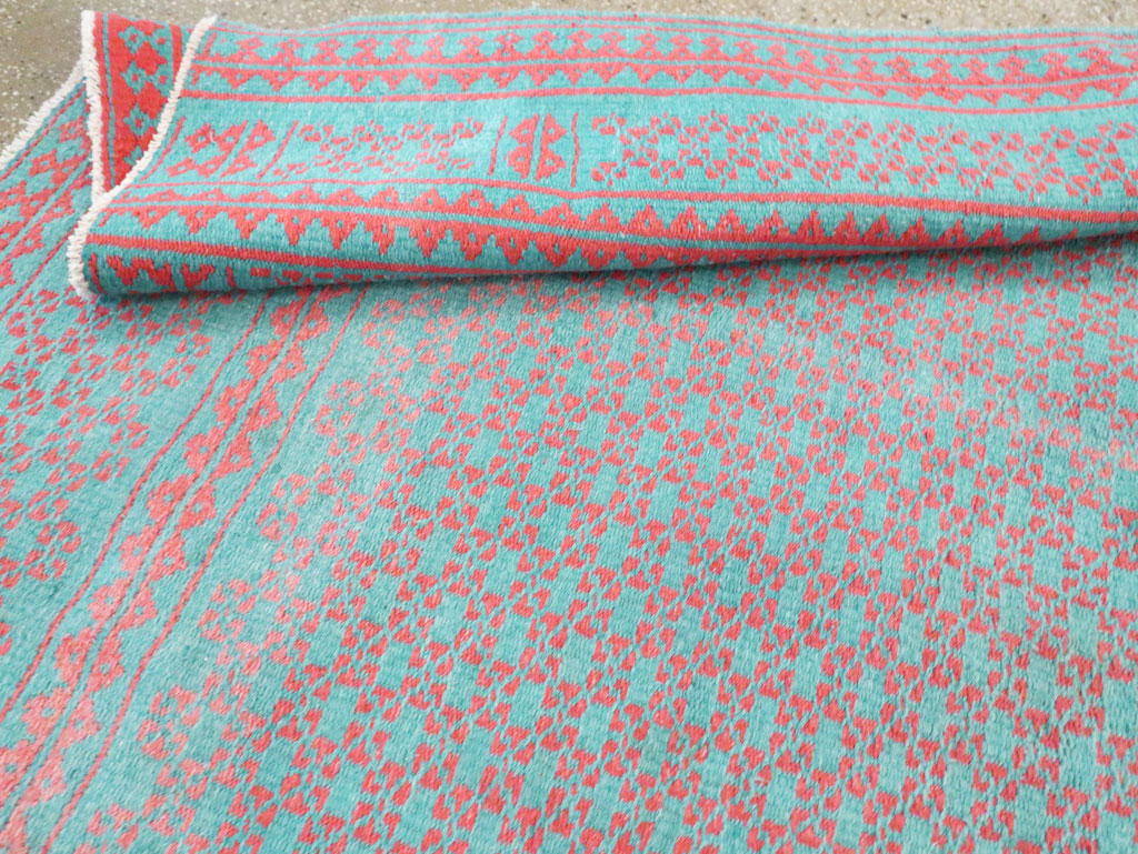 Vintage Persian Reversible Flatweave Kilim Accent Rug, No.28926 - Gsblank