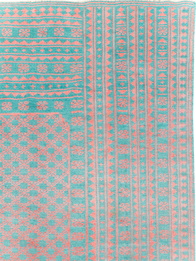 Vintage Persian Flatweave Kilim Accent Carpet, No.28927 - Gsblank