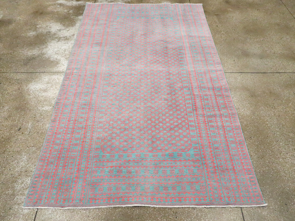 Vintage Persian Flatweave Kilim Accent Carpet, No.28927 - Gsblank