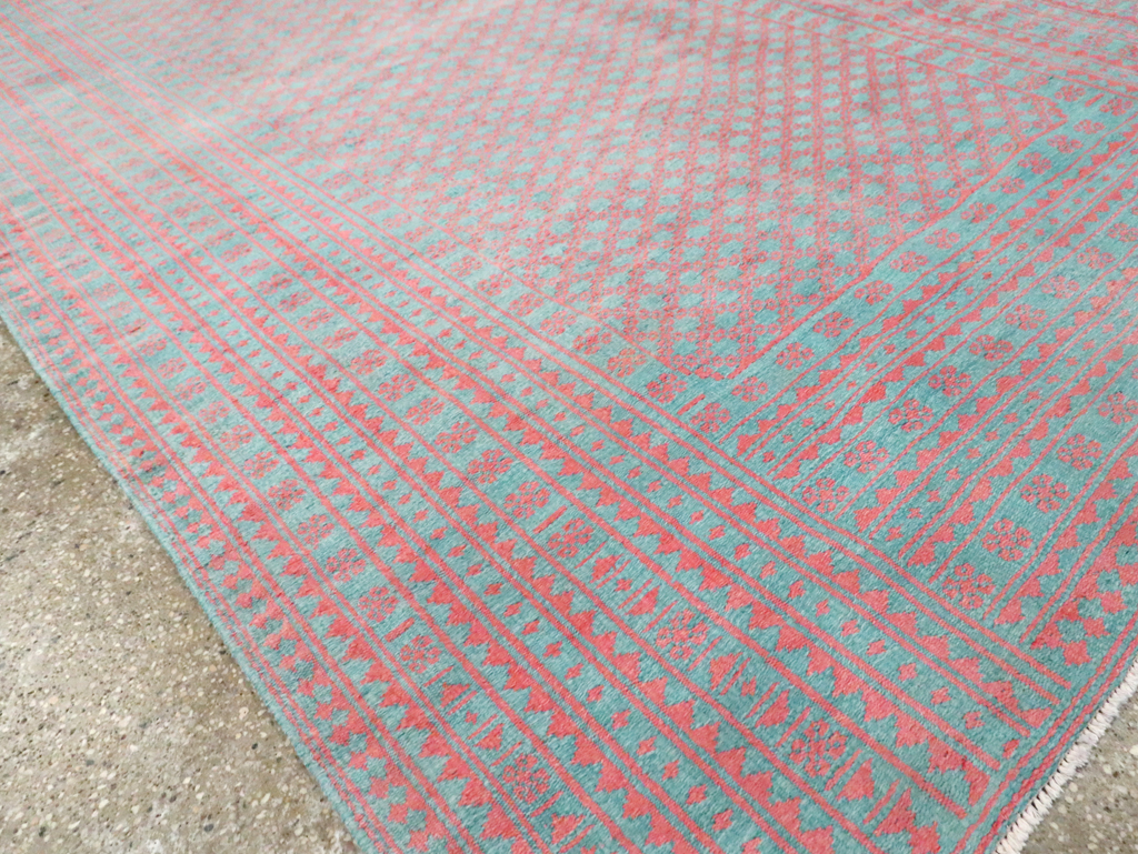 Vintage Persian Flatweave Kilim Accent Carpet, No.28927 - Gsblank