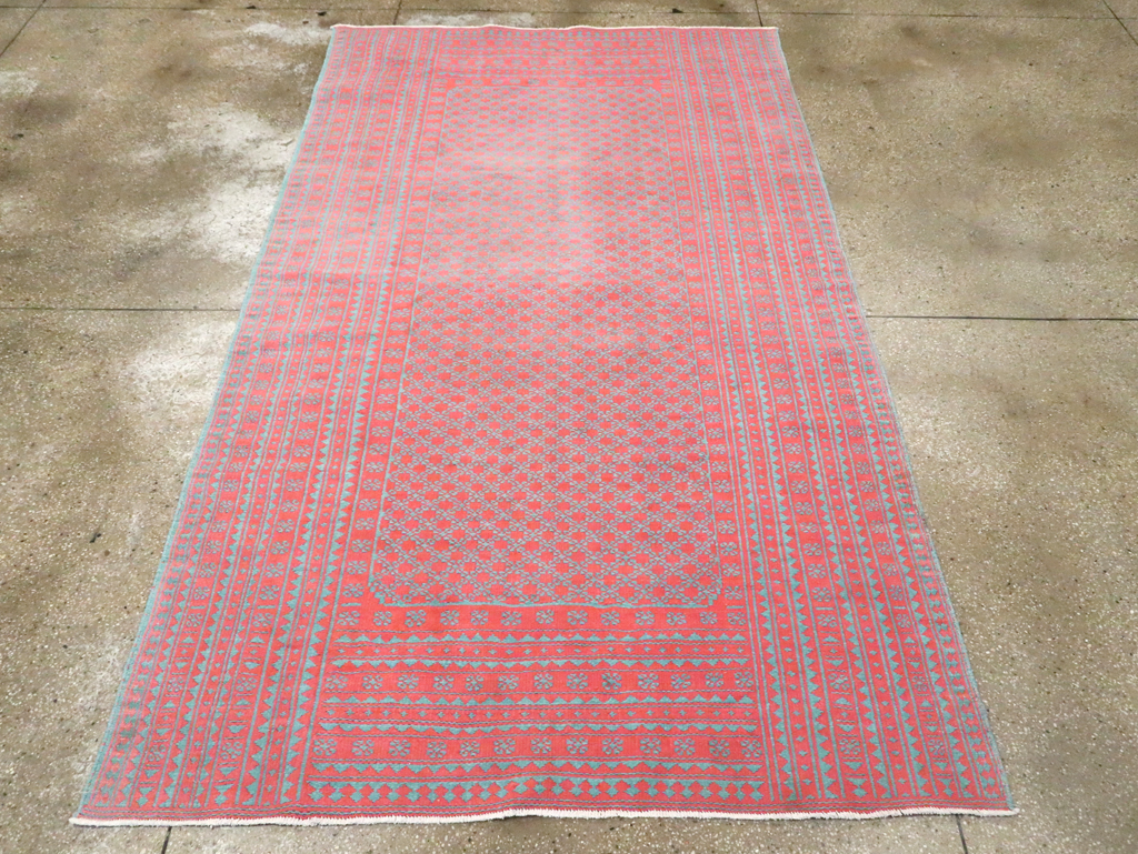 Vintage Persian Flatweave Kilim Accent Carpet, No.28927 - Gsblank