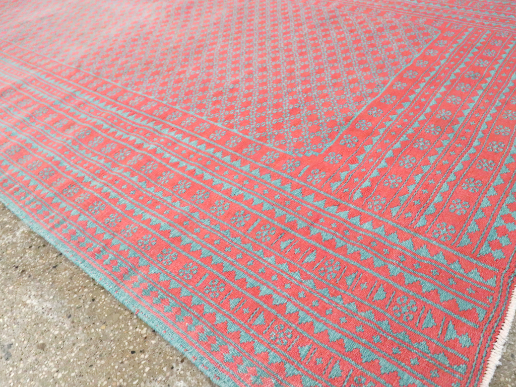 Vintage Persian Flatweave Kilim Accent Carpet, No.28927 - Gsblank