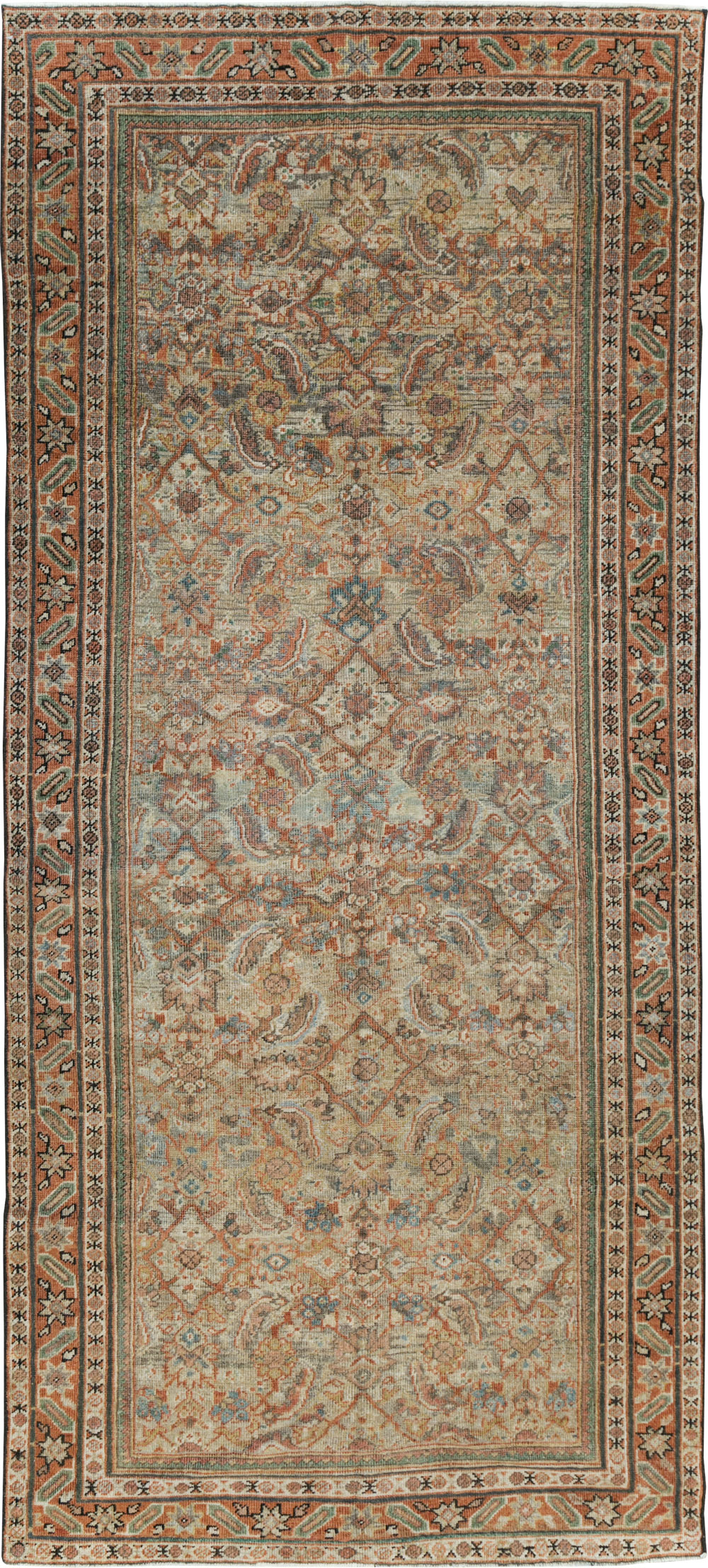 Antique Persian Mahal Gallery Rug, No.28931 - Gsblank
