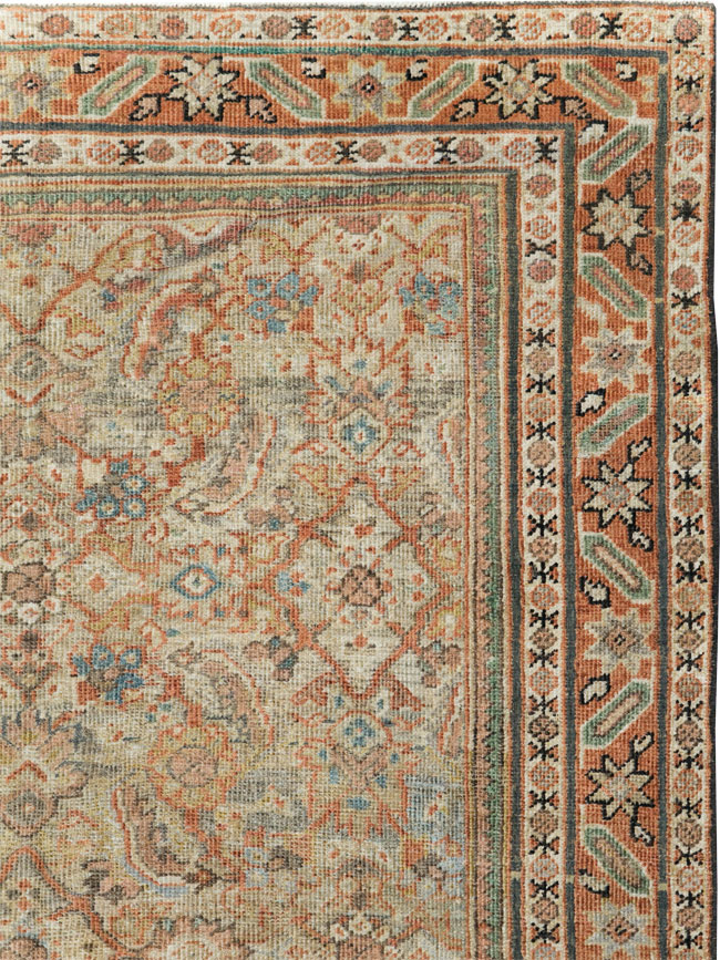 Antique Persian Mahal Gallery Rug, No.28931 - Gsblank