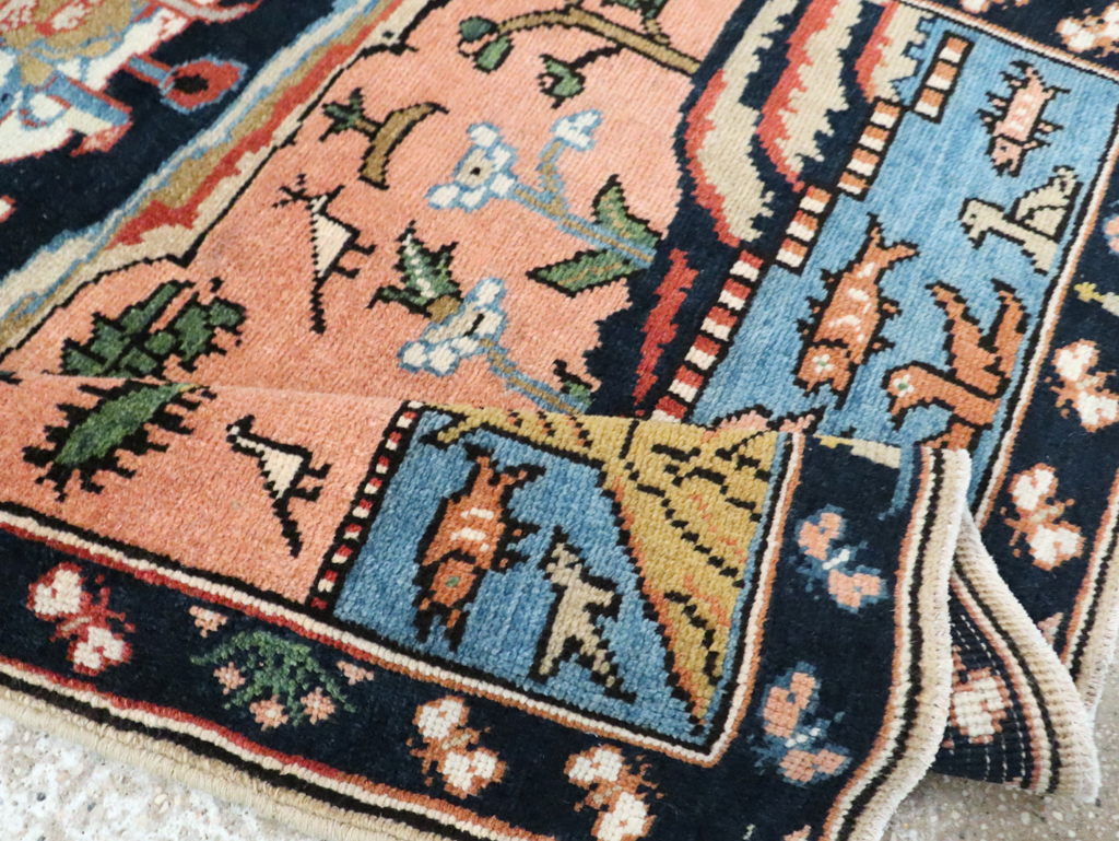 Vintage Pictorial Tabriz Rug, No.28934 - Gsblank