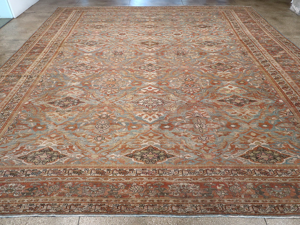 Antique Persian Malayer Large Square Carpet, No.28936 - Gsblank