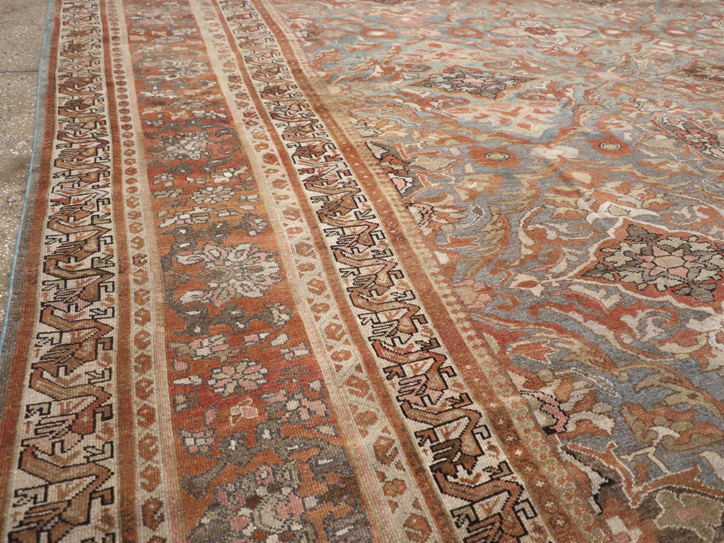 Antique Persian Malayer Large Square Carpet, No.28936 - Gsblank