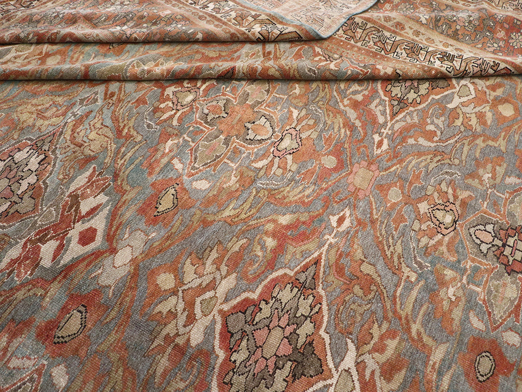 Antique Persian Malayer Large Square Carpet, No.28936 - Gsblank