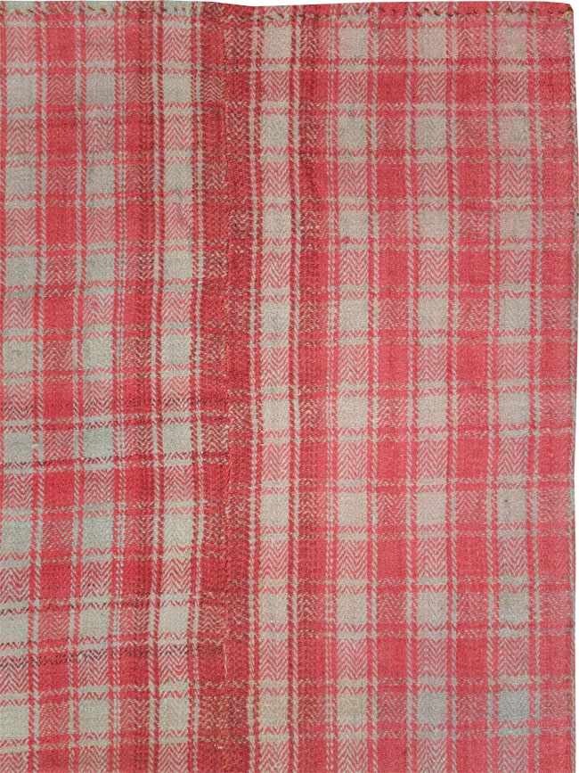 Vintage Persian Plaid Textile, No.28941 - Gsblank