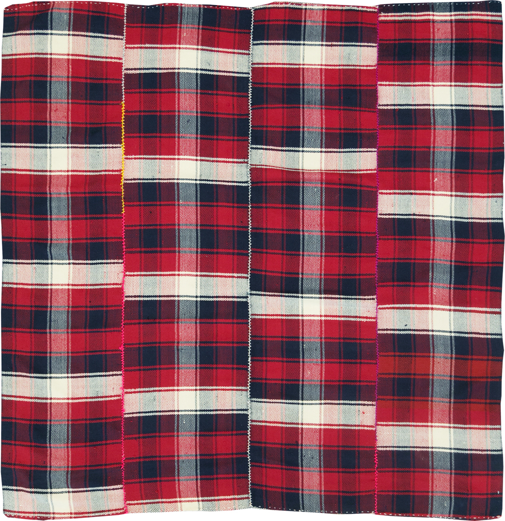 Vintage Persian Square Textile, No.28959 - Gsblank