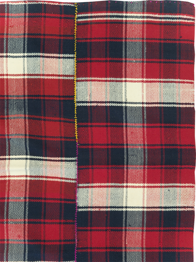 Vintage Persian Square Textile, No.28982 - Gsblank