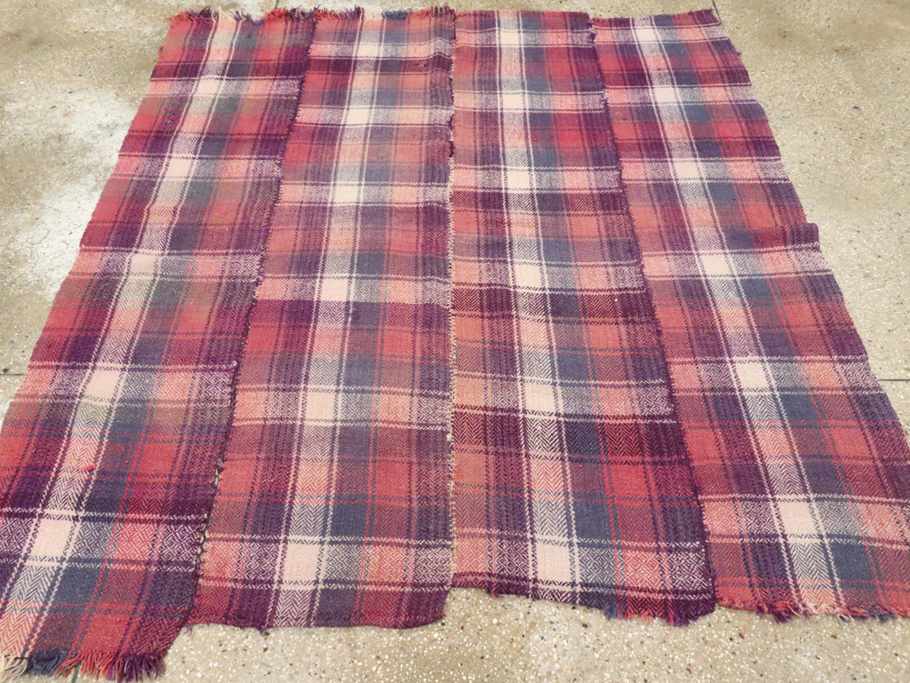 Vintage Persian Square Textile, No.28983 - Gsblank