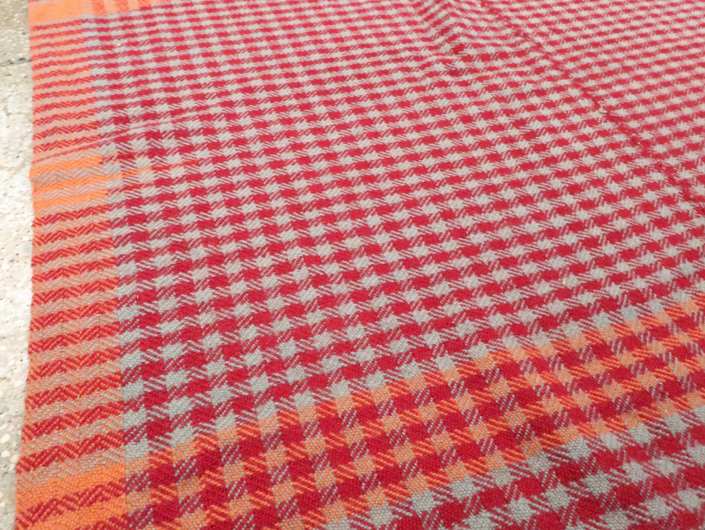 Vintage Persian Square Textile Flatweave, No.28985 - Gsblank