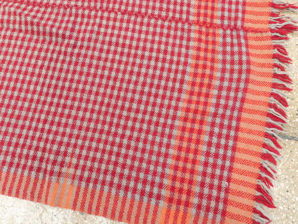 Vintage Persian Square Textile Flatweave, No.28985 - Gsblank