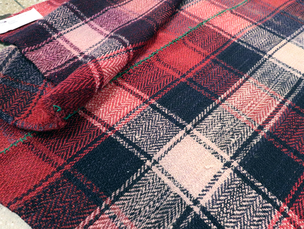 Vintage Persian Square Textile, No.28987 - Gsblank