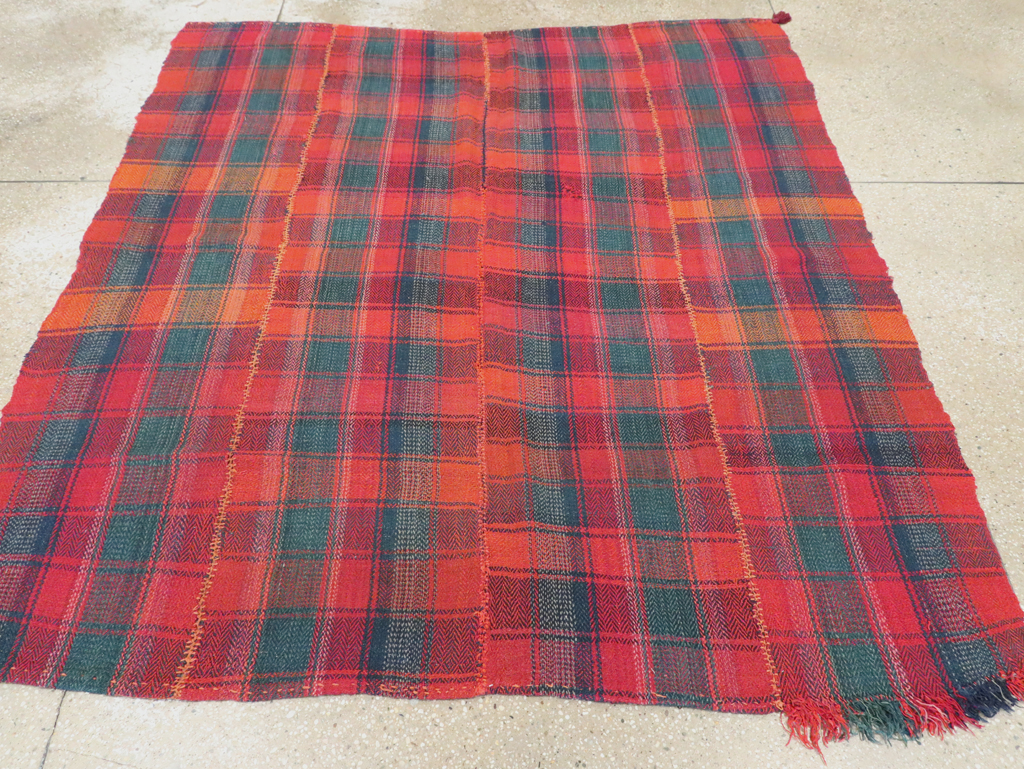 Vintage Persian Square Textile, No.28995 - Gsblank