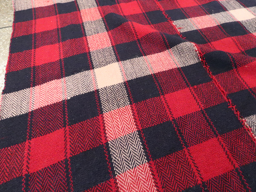 Vintage Persian Plaid Textile, No.29030 - Gsblank