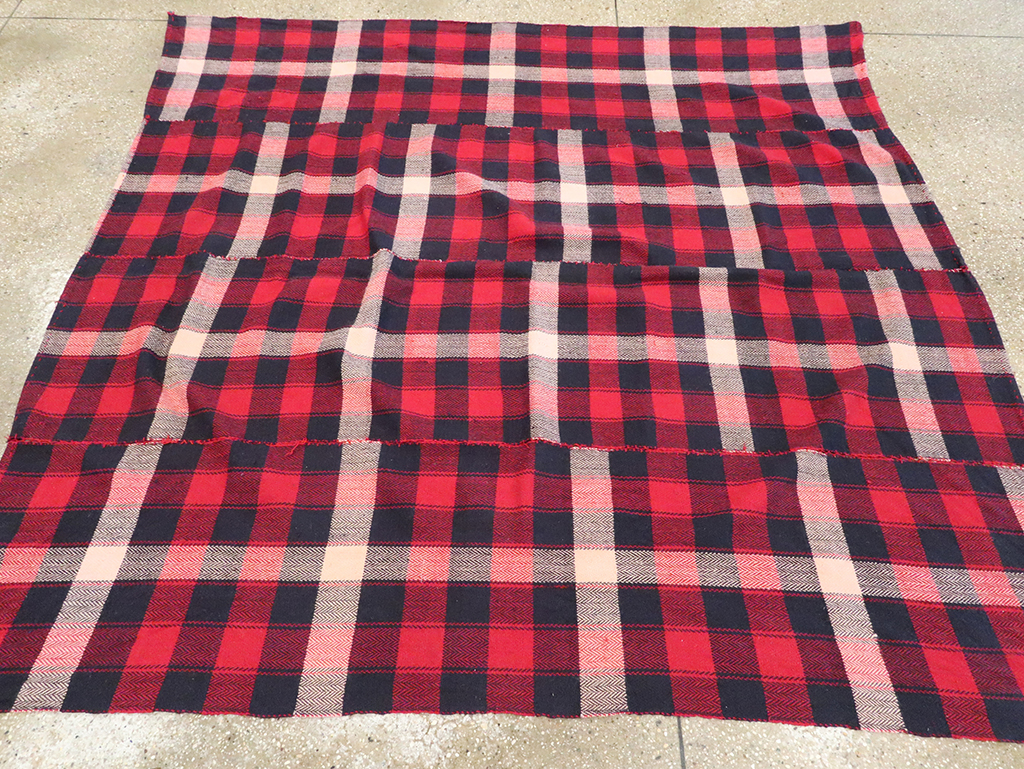 Vintage Persian Plaid Textile, No.29030 - Gsblank