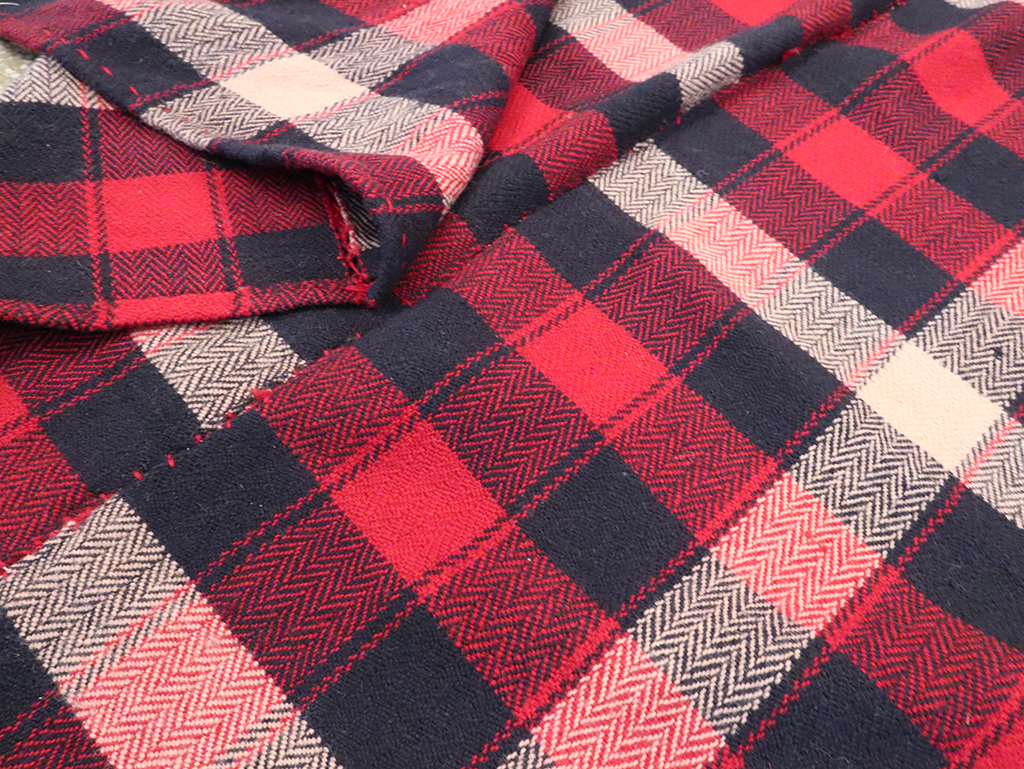 Vintage Persian Plaid Textile, No.29030 - Gsblank