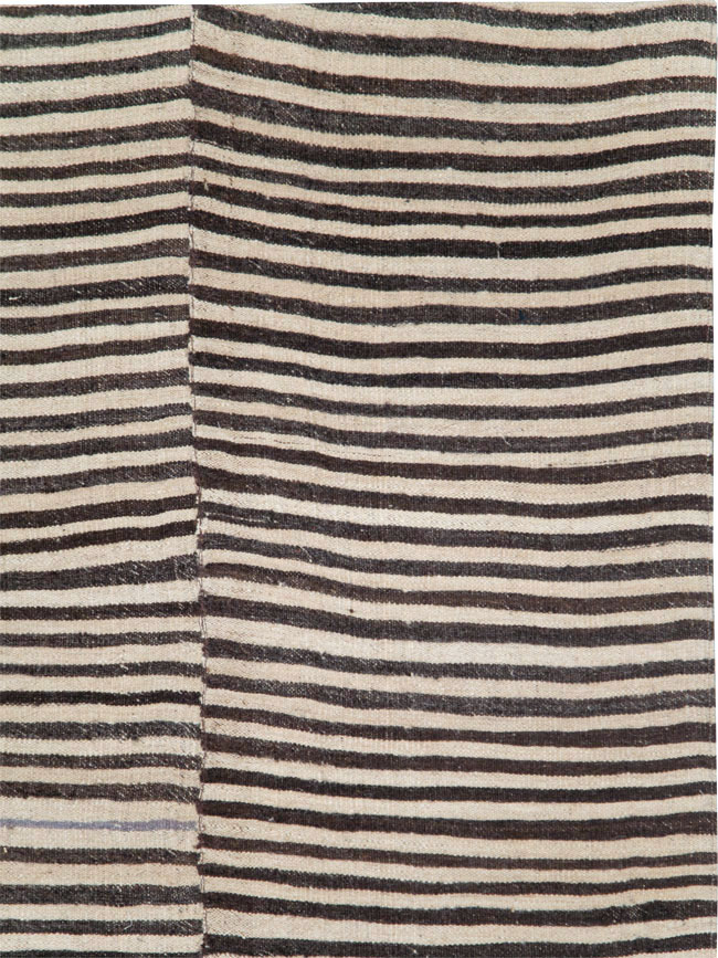 Vintage Persian Flatweave Kilim Accent Rug, No.29044 - Gsblank