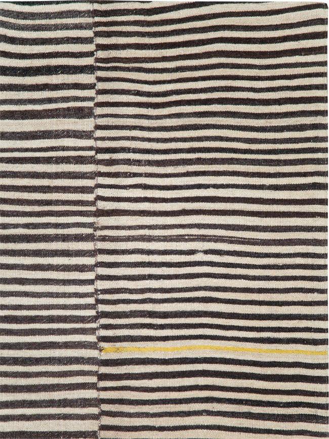 Vintage Persian Flatweave Kilim Accent Rug, No.29044 - Gsblank