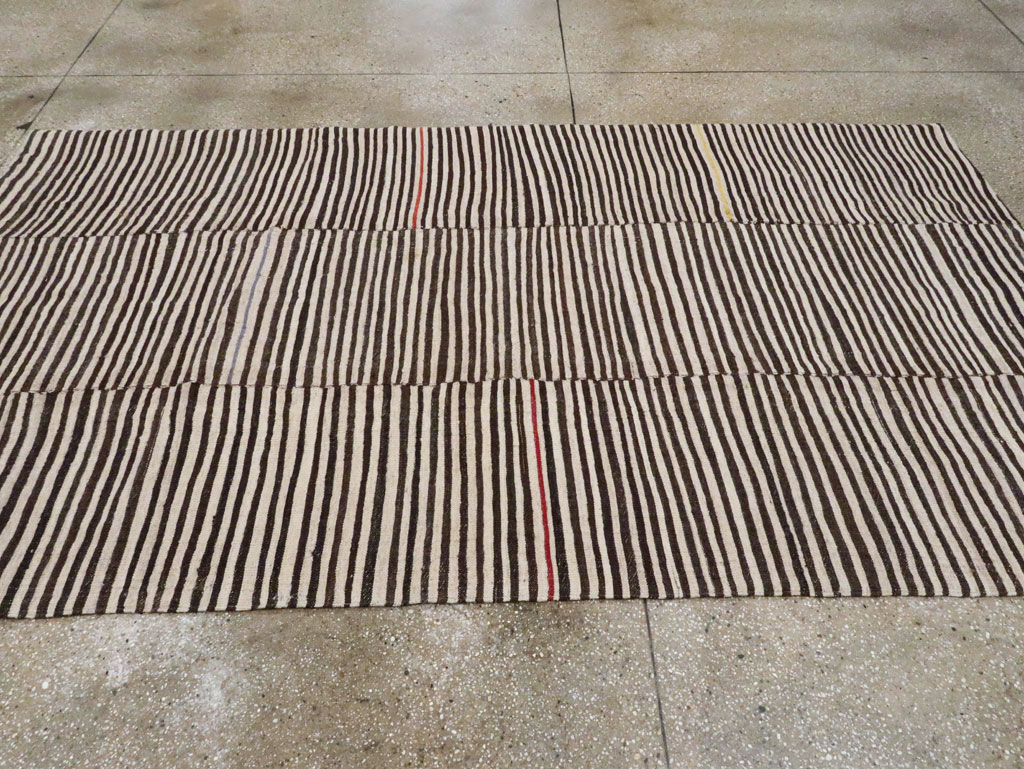 Vintage Persian Flatweave Kilim Accent Rug, No.29044 - Gsblank