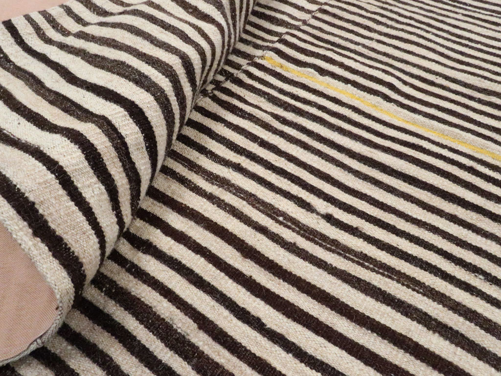 Vintage Persian Flatweave Kilim Accent Rug, No.29044 - Gsblank