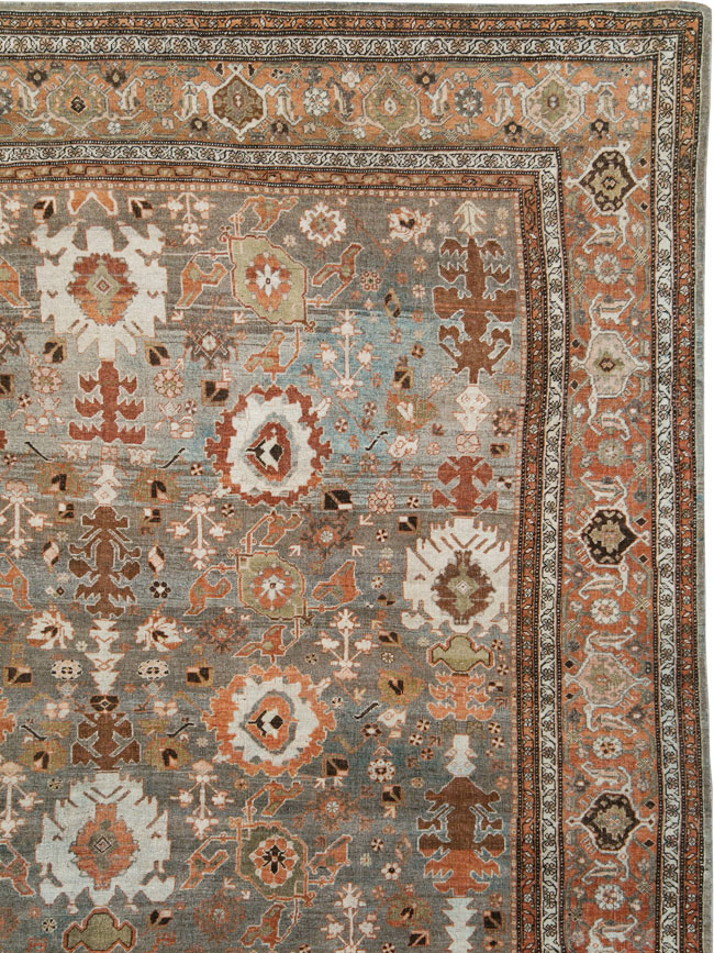 Antique Persian Bidjar Large Room Size Carpet, No.29052 - Gsblank